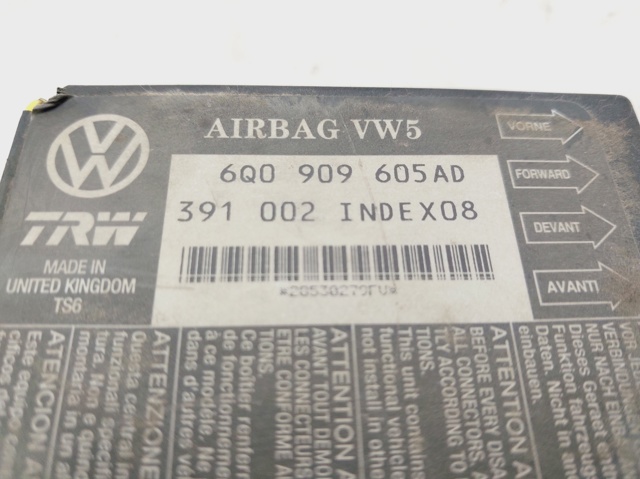 6Q0909605AD VAG Модуль-процессор управления подушкой безопасности (ЭБУ AIRBAG) купить в Черновцы