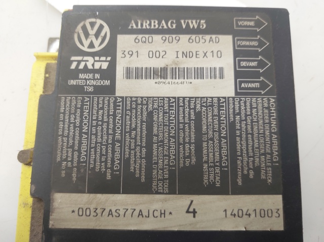 VAG 6Q0909605AD Модуль-процессор управления подушкой безопасности (ЭБУ AIRBAG) в наличии Сумы