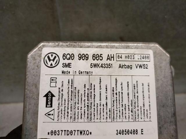 6Q0909605AH VAG Модуль-процессор управления подушкой безопасности (ЭБУ AIRBAG) купить в Ровно