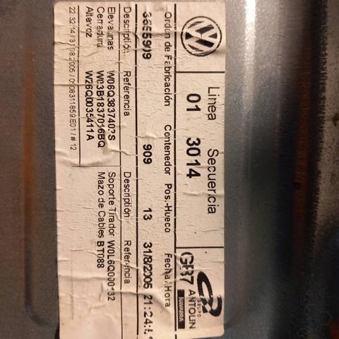VAG 6Q3837462J Механизм стеклоподъемника двери передней правой в наличии Днепр