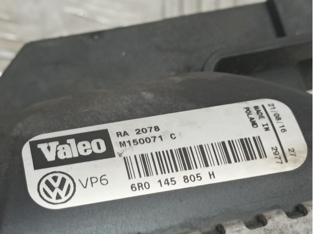 Radiador de água para Volkswagen Polo V (6C1) 1.4 Advance BMT 6R0145805H