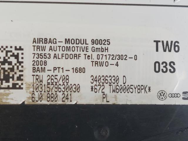 VAG 6R0880241C Подушка безопасности (AIRBAG) спинки сиденья левого в наличии Ровно