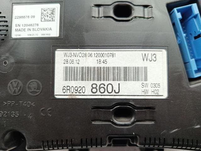 6R0920860J VAG Панель приборов купить в Чернигов