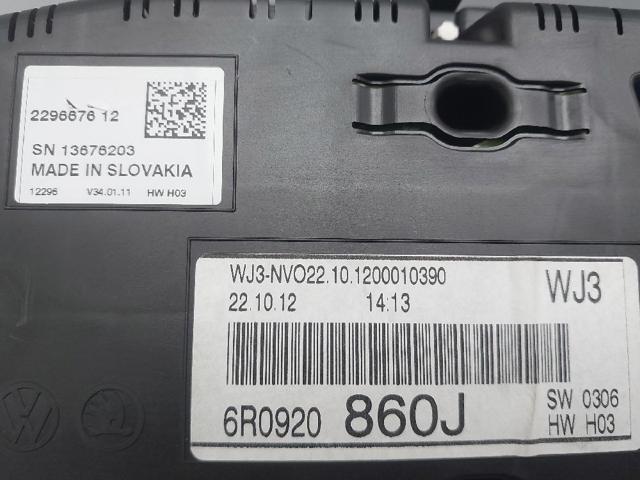 6R0920860J VAG Панель приборов купить в Тернополь