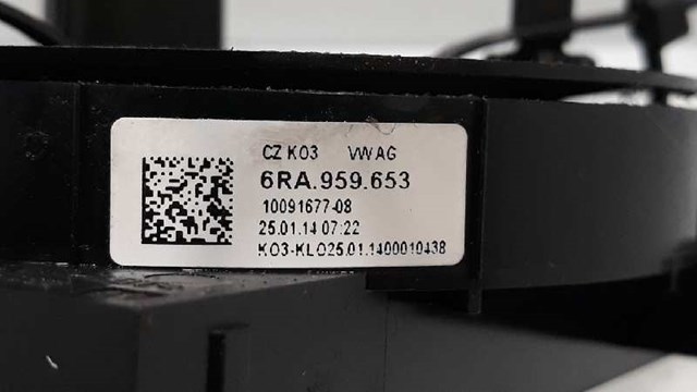 6RA959653 Кольцо контактное, шлейф руля купить Днепр