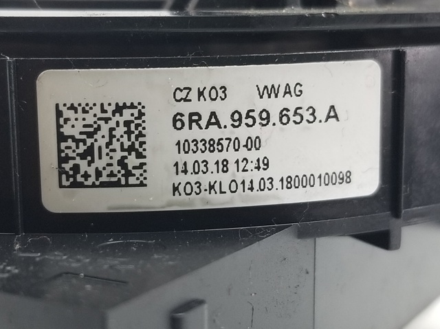 VAG 6RA959653A Кольцо контактное, шлейф руля в наличии Харьков