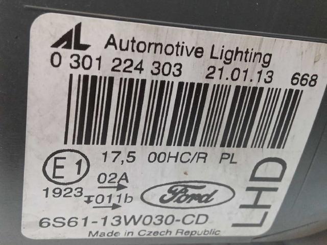 6S6113W030CD Левая фара купить Полтава