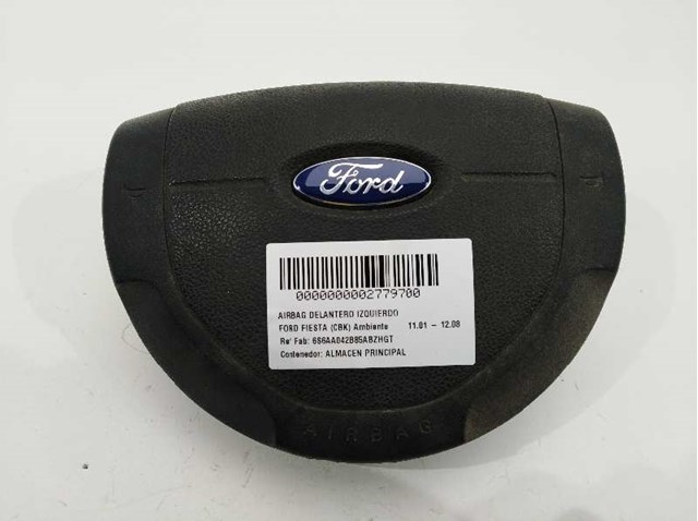 Airbag dianteiro esquerdo para Ford Fiesta V (jh_,jh_) (2001-2008) 6S6AA042B85ABZHGT