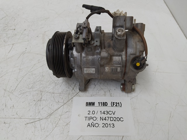 Compressor de ar condicionado para BMW 1 (F20) (2011-2015) 116 D N47D20C 6SBU14A