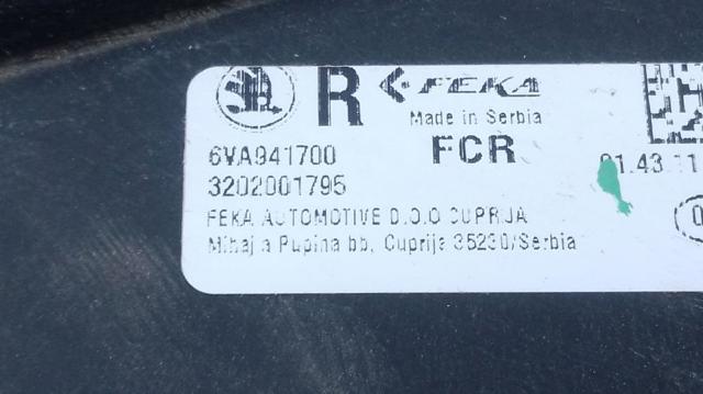 VAG 6VA941700 Фара противотуманная правая в наличии Запорожье