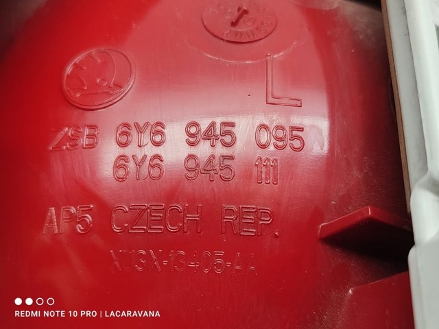 6Y6945095 VAG Фонарь задний левый купить в Львов