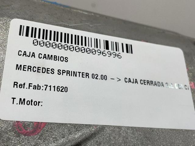 Caixa de Mudança montada (caixa mecânica de velocidades) Mercedes Sprinter 903
