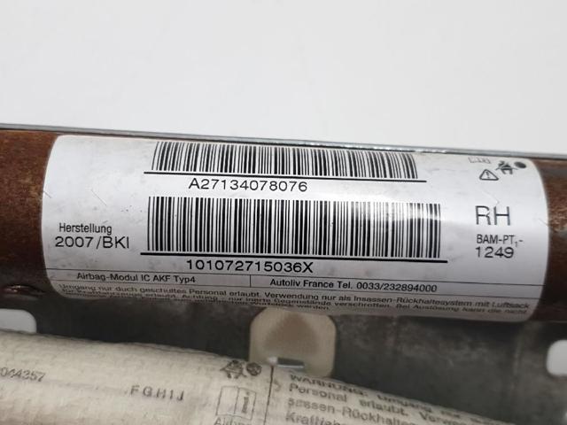 72127134078 Подушка безопасности (AIRBAG) шторка боковая правая купить Харьков