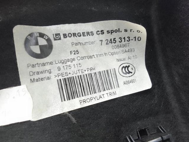 BMW 7245313 Облицовка багажного отсека левая в наличии Черкассы
