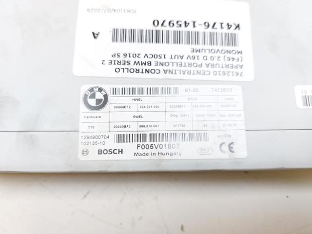7412610 BMW Модуль управления (ЭБУ) открытия крышки багажника (двери 3/5-й задней) купить в Харьков
