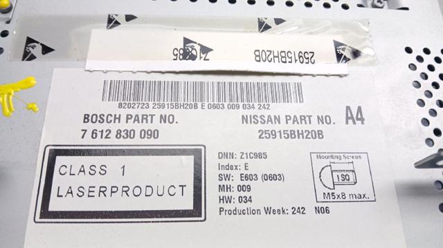 NISSAN 7612830090 Дисплей многофункциональный в наличии Чернигов