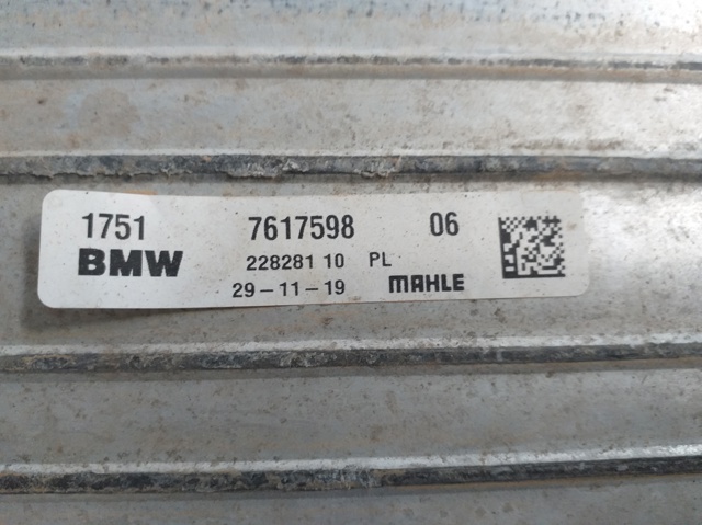 Radiador de intercooler 7617598 BMW