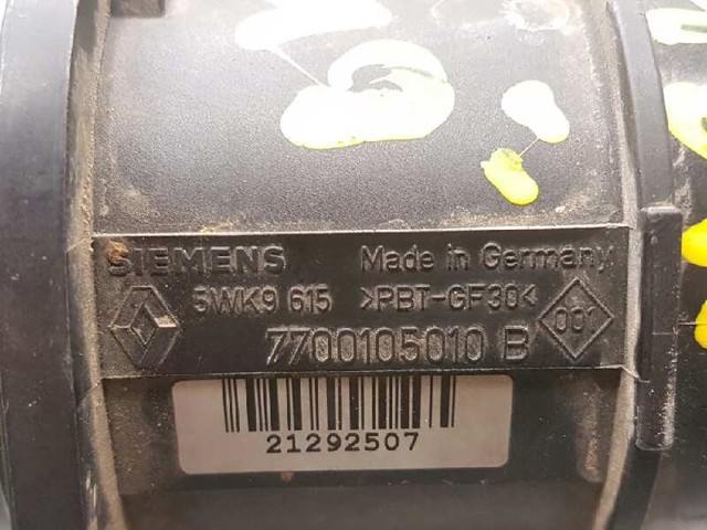 RENAULT 7700105010B Датчик потока (расхода) воздуха, расходомер M.A.F. - (Mass Airflow) в наличии Ирпень