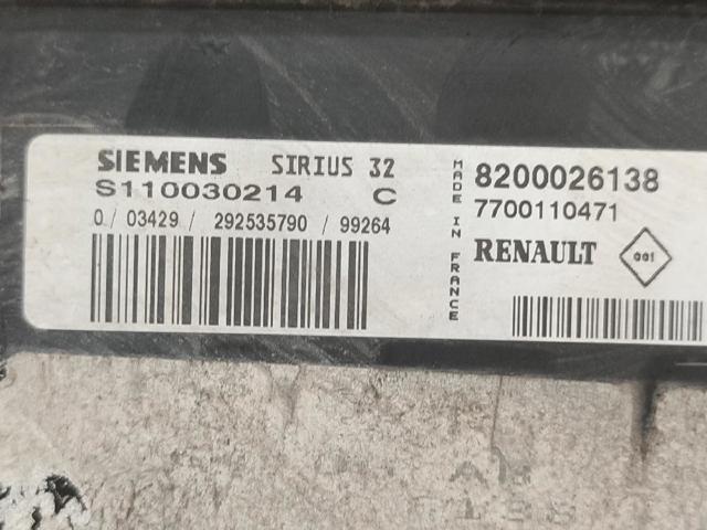 7700110471 RENAULT Блок управления двигателем купить в Черновцы
