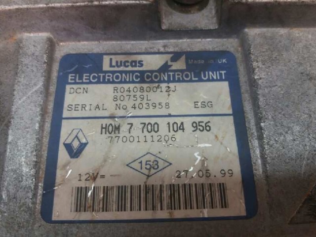 7700111206 RENAULT Модуль управления (ЭБУ) двигателем купить в Харьков