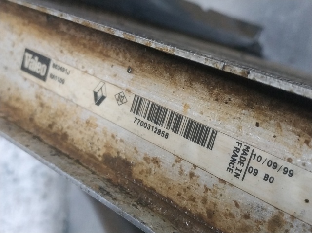 RENAULT 7700312858 Радиатор охлаждения двигателя в наличии Ужгород