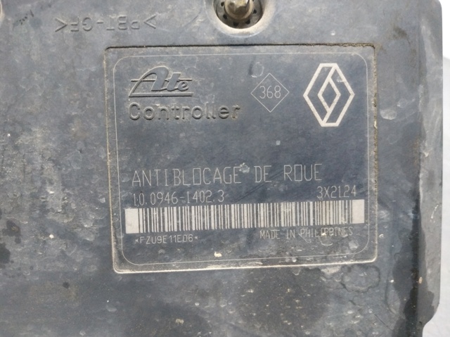 Unidade hidráulico de controlo ABS Renault Laguna 1 B56, 556