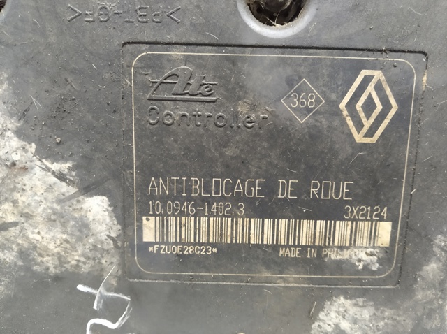 Unidade hidráulico de controlo ABS Renault Laguna 1 B56, 556