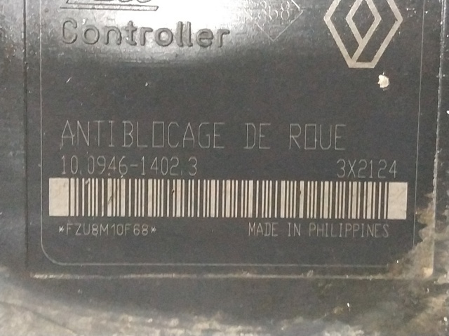 Unidade hidráulico de controlo ABS Renault Laguna 1 B56, 556