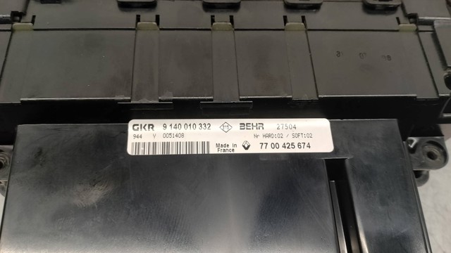 7700425674 RENAULT Блок управления режимами отопления/кондиционирования купить в Киев