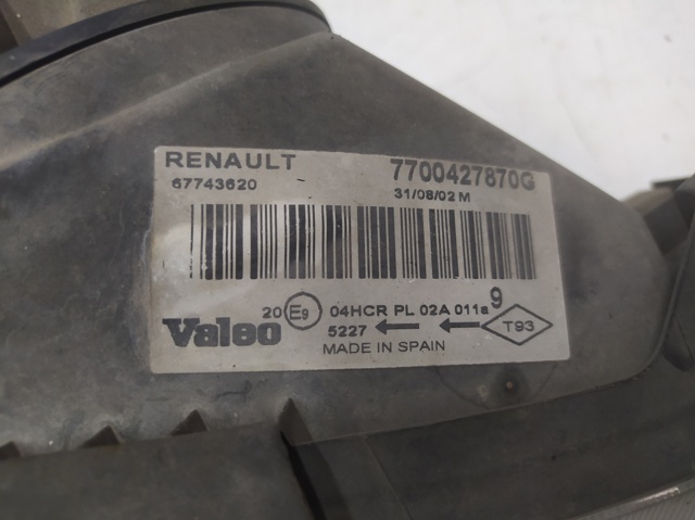 7700427870G RENAULT Фара правая купить в Тернополь
