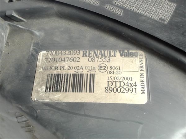 RENAULT 7700432093 Фара правая в наличии Каменское