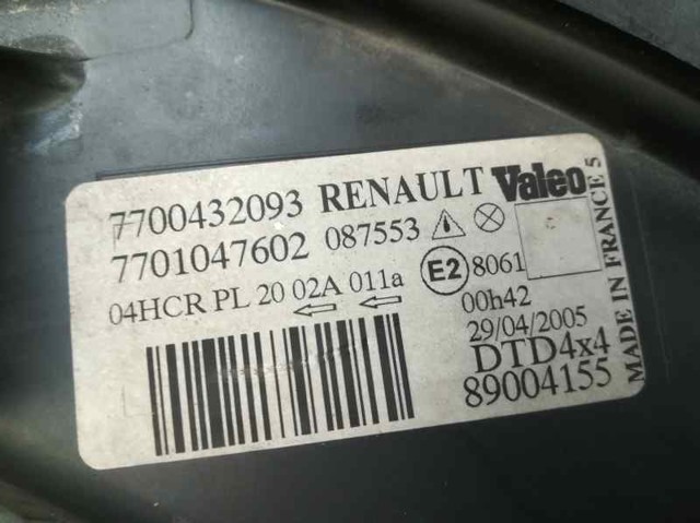7700432093 RENAULT Правая фара купить в Украина