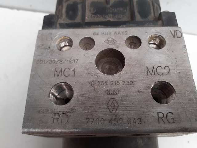 Unidade hidráulico de controlo ABS Renault Megane 1 LA0, LA1