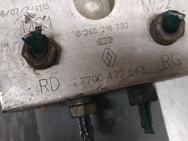 Unidade hidráulico de controlo ABS Renault Megane 1 LA0, LA1