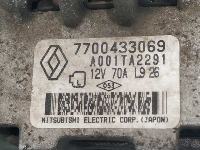7700433069 RENAULT Генератор купить в Сумы