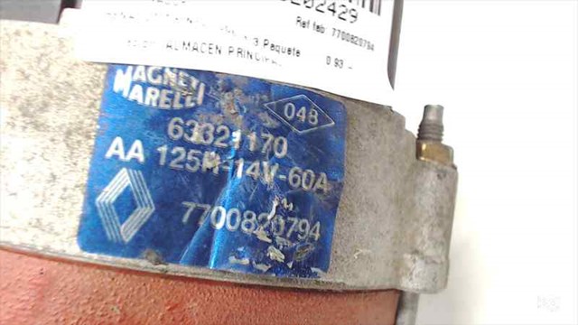 RENAULT 7700820794 Генератор в наличии Каменское