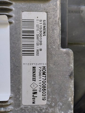 RENAULT 7700860319 Модуль управления (ЭБУ) двигателем в наличии Винница