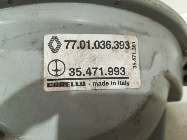 RENAULT 7701036393 Левая фара в наличии Кривой Рог