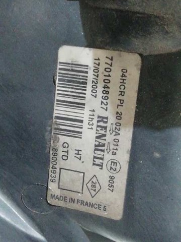 7701048927 RENAULT Фара левая купить в Ровно