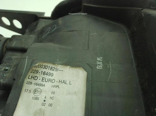RENAULT 7701058174 Левая фара в наличии Запорожье