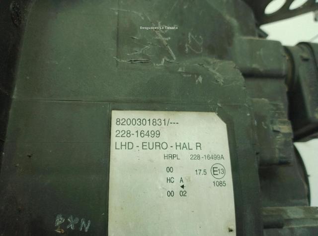 RENAULT 7701058175 Правая фара в наличии Житомир