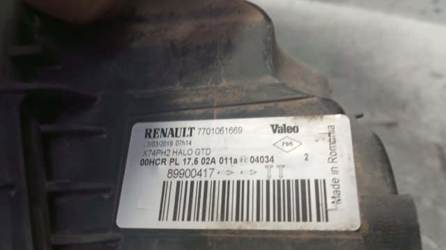 7701061669 RENAULT Фара левая купить в Тернополь