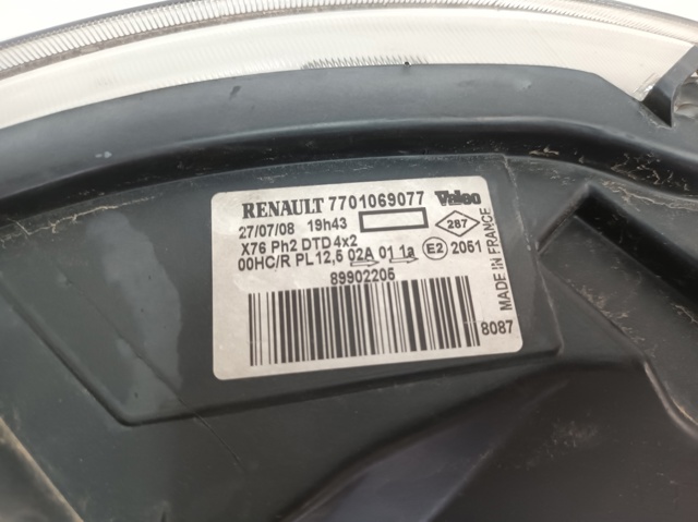 RENAULT 7701069077 Фара правая в наличии Павлоград