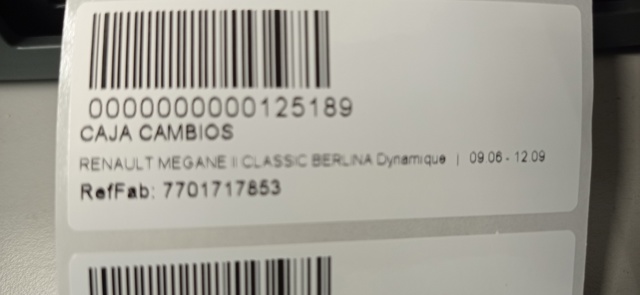 7701717853 RENAULT КПП купить в Житомир