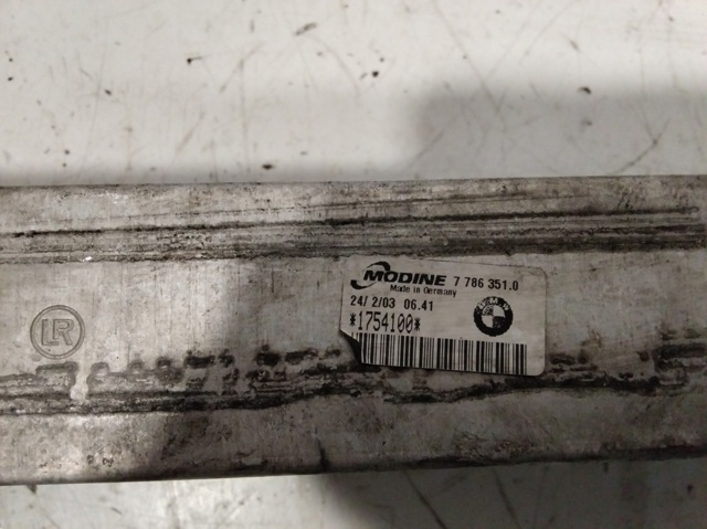 77863510 BMW Радиатор интеркуллера купить в Черновцы