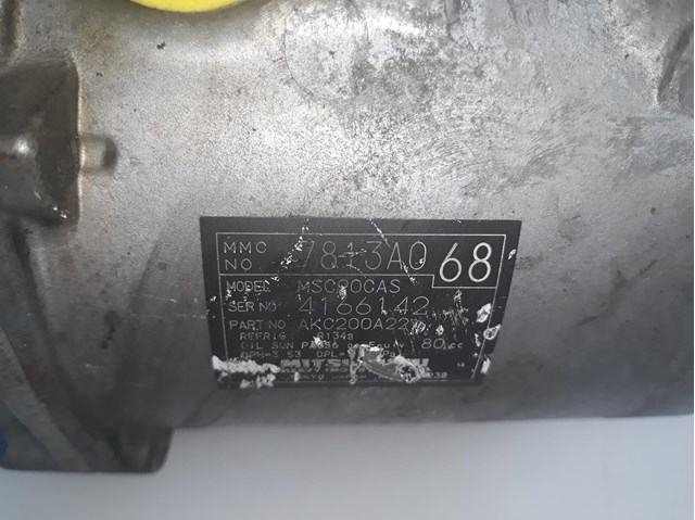 Compressor de ar condicionado para Mitsubishi Lancer VIII (cy_a,cy_a) (2008-...) 2.0 di-d bwc 7813A068