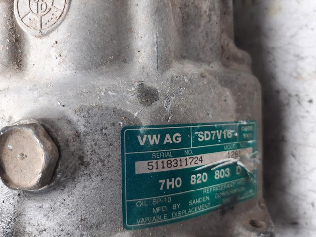 Compressor de ar condicionado para Volkswagen Caddy III Estate Family (2kb,2kb,2kb,2kb) (2004-2010) 1.9 TDI BSU 7H0820803D