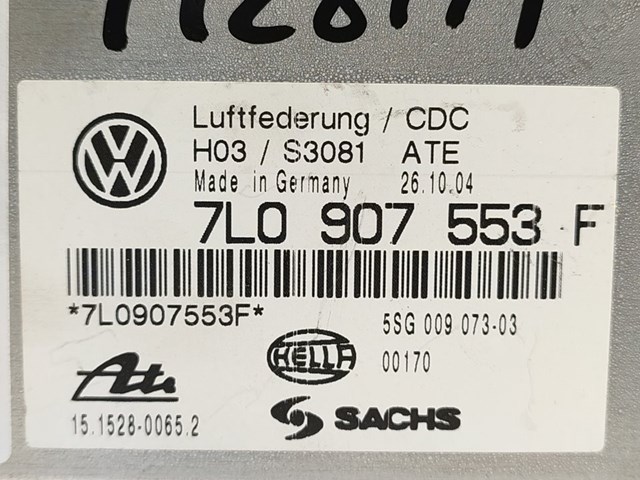 Centralita suspensão para volkswagen touareg 2.5 r5 tdi bac 7L0907553F