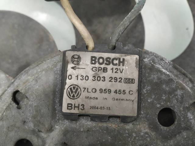 7L0959455C PORSCHE Электровентилятор охлаждения в сборе (мотор+крыльчатка) левый купить в Каменское