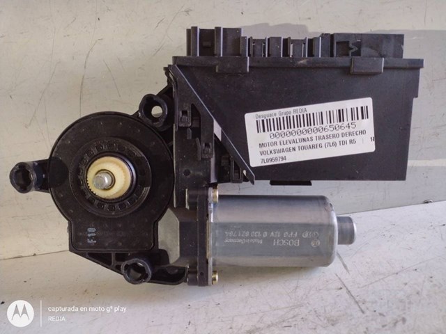 Motor regulador do vidro traseiro direito para Volkswagen Touareg 3.0 V6 TDI BKS 7L0959794